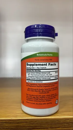 Ginkgo Biloba 60 Mg Veg Capsules Supports Brain Health*