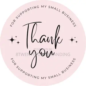 Thank You Package Labels and Stickers (MOQ: 150pcs)
