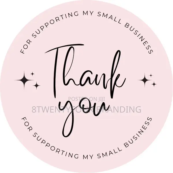 Thank You Package Labels and Stickers (MOQ: 150pcs)