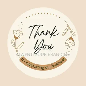 Thank You Package Labels and Stickers (MOQ: 150pcs)