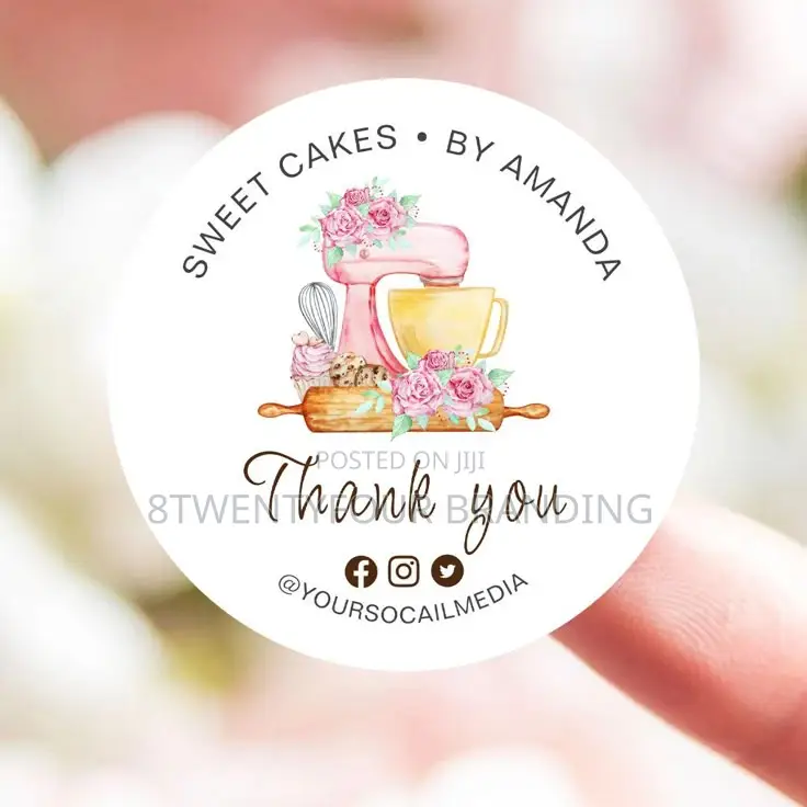 Thank You Package Labels and Stickers (MOQ: 150pcs)