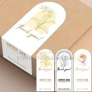 Thank You Package Labels and Stickers (MOQ: 150pcs)