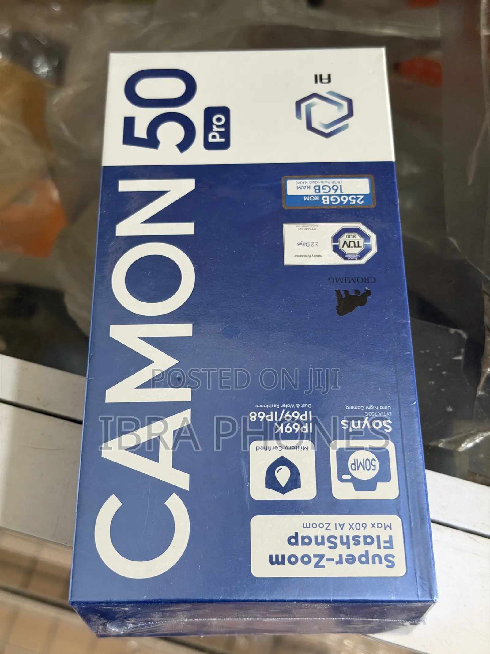 New Tecno Camon 50 Pro 256 GB Black