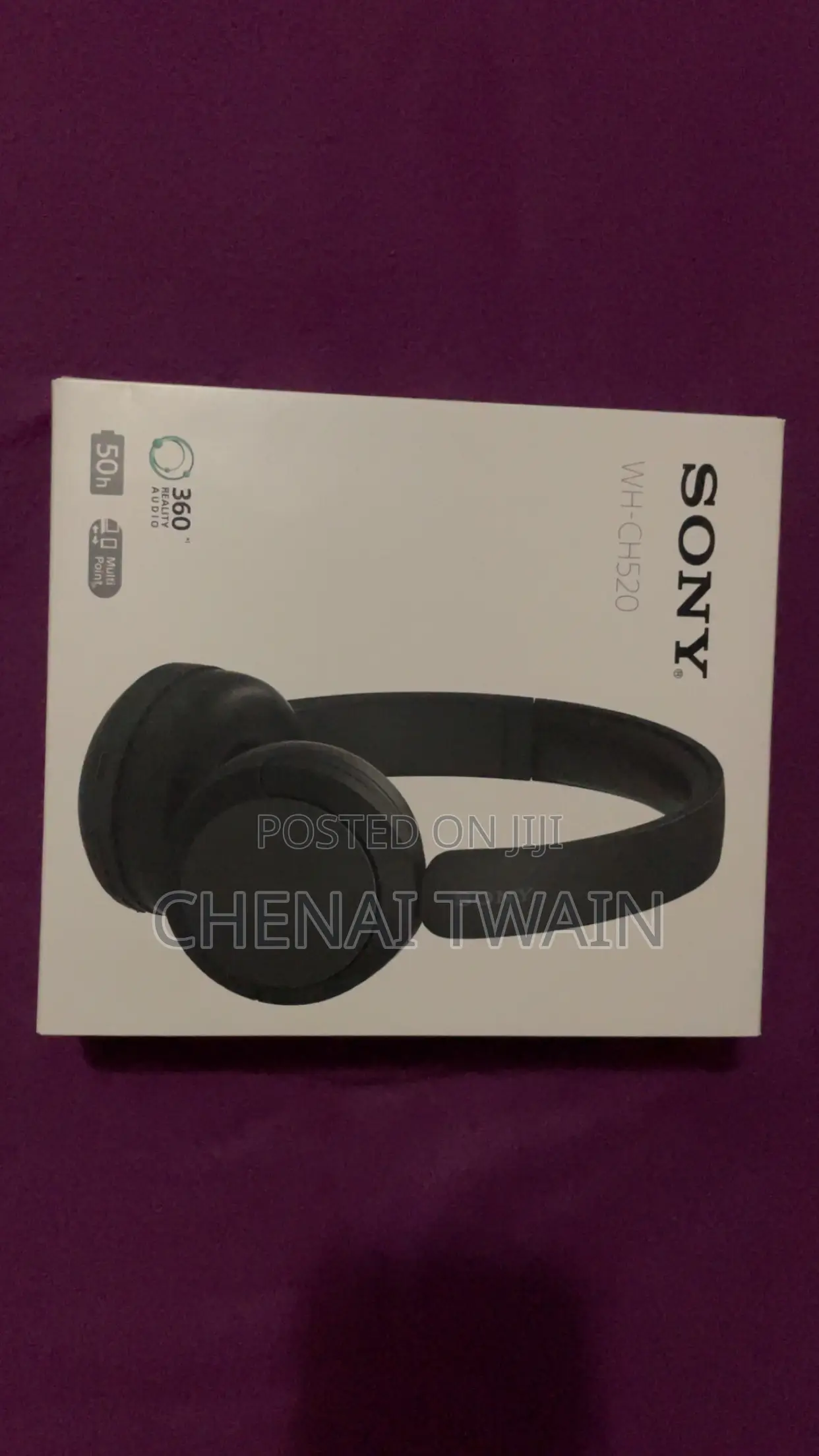 Sony Wh-Ch520 Wireless Bluetooth Headphones - Black