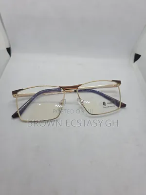 Blue Light Protection Gold Trim Glasses