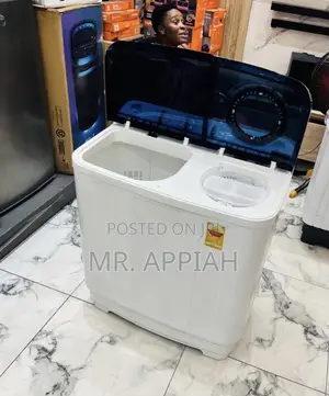 Efficient TCL 10.5kg Semi-Automatic Twin Tub Electric Washing Machine.