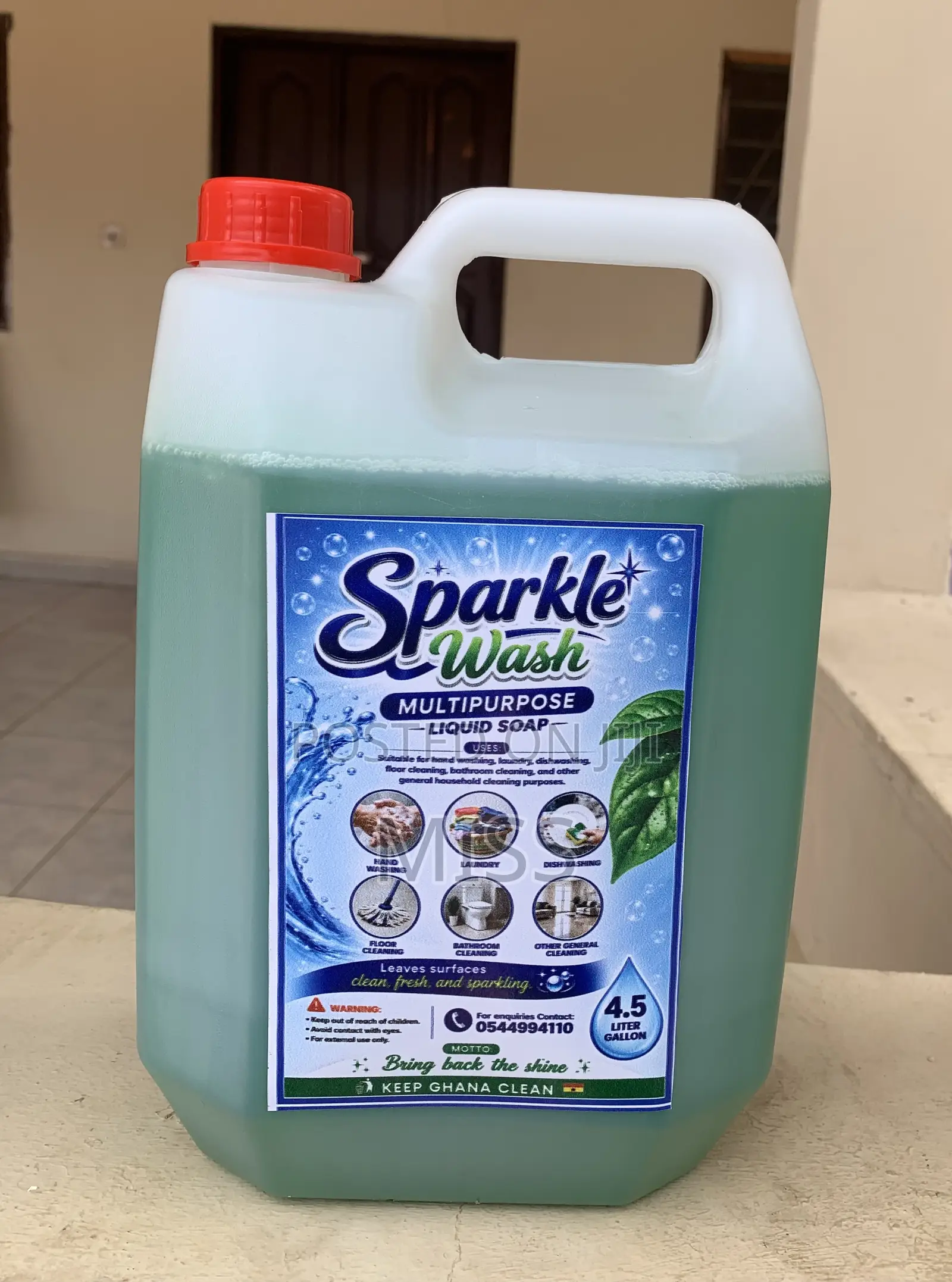 Sparkle Wash Multipurpose Liquid Soap, With a Fresh Lemon Sent