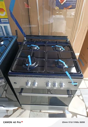 Unitek 60*60 4Burner Gas Cooker Oven + Grill + Auto Ignition