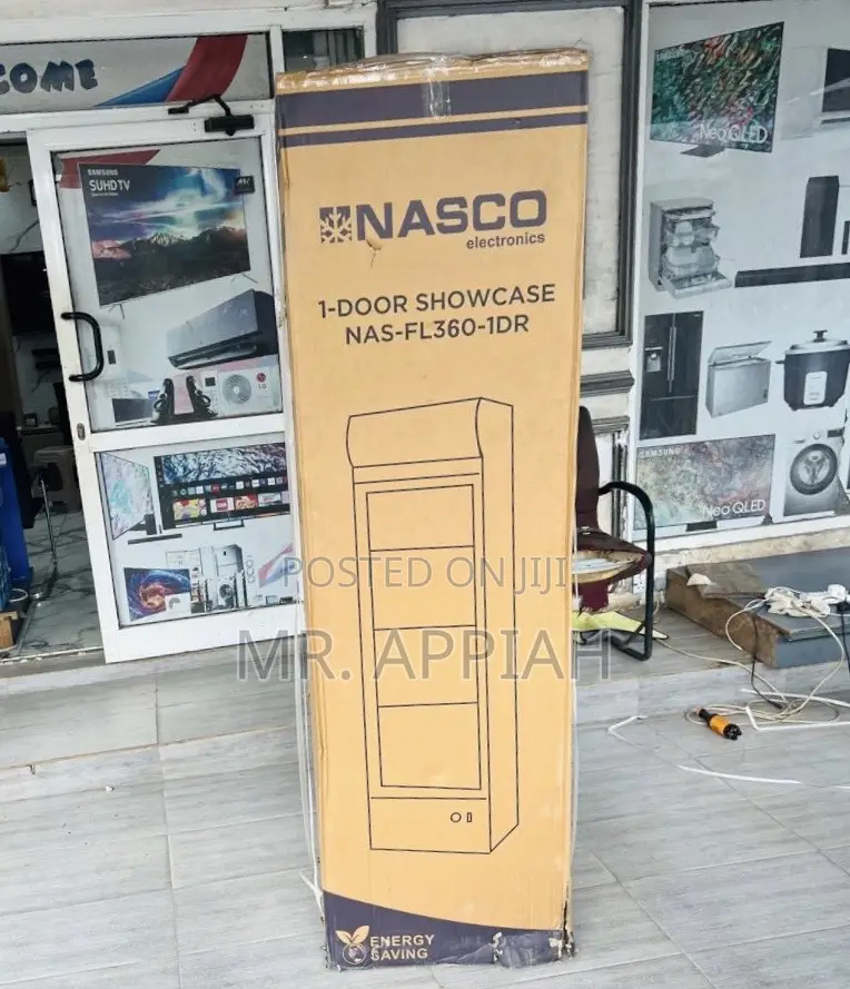 Latest and Unique Nasco 298L Glass Door Display Fridge(NAS-Fl360-1dr)