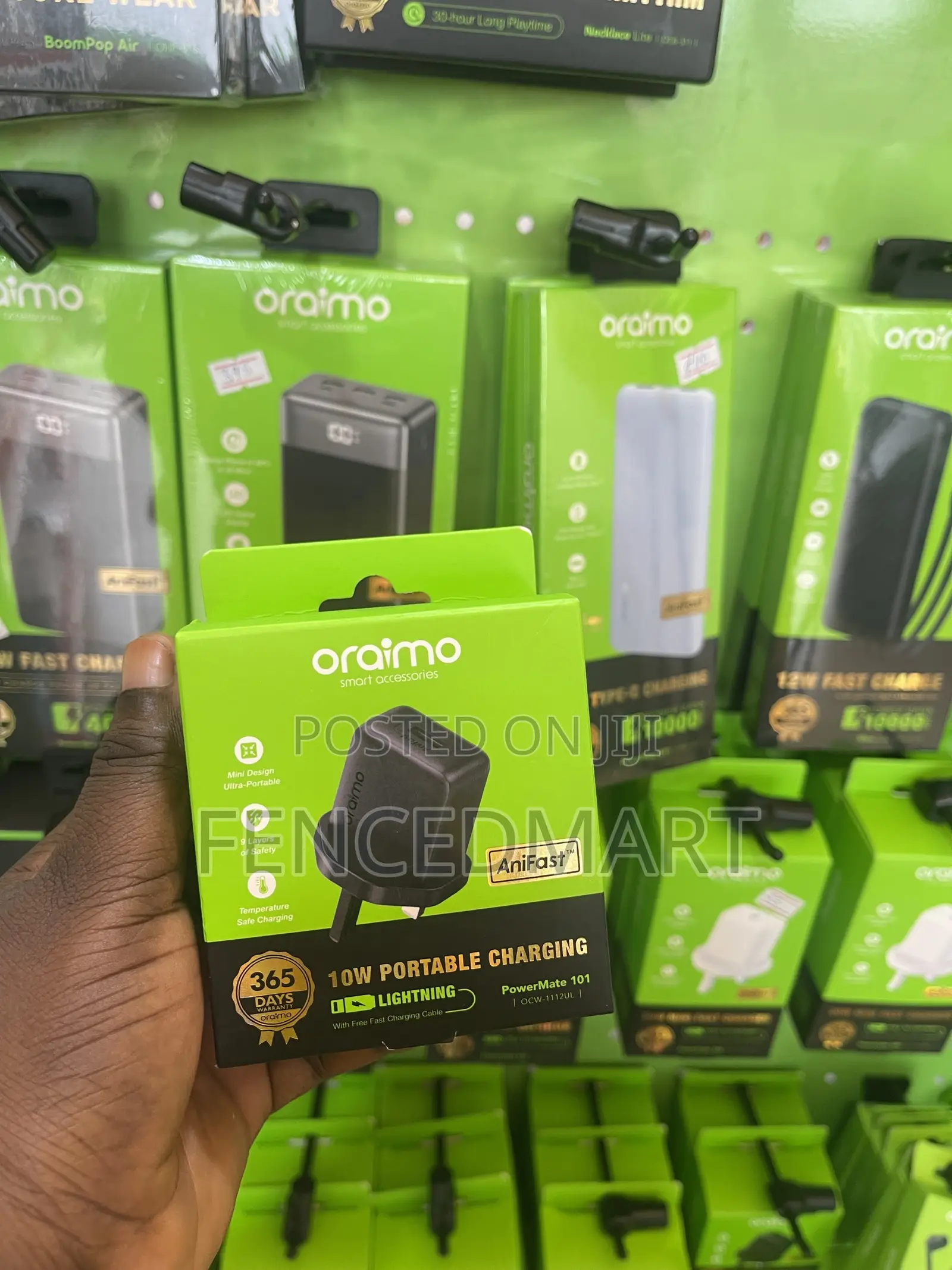 Oraimo 10W iPhone Lightning Charger With Fast Charging Cable