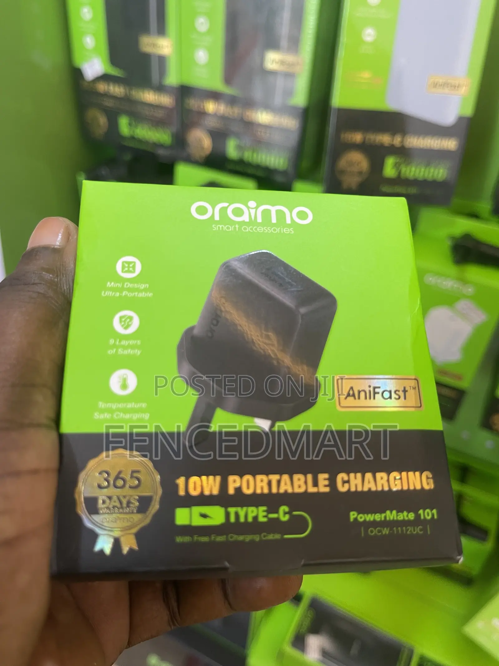 Oraimo 10W Type-C Fast Charger With USB-C Cable – PowerMate 101