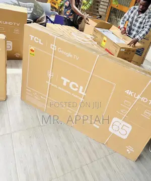Extremely Classic TCL 65” Uhd Smart Satellite Android TV(Black) 