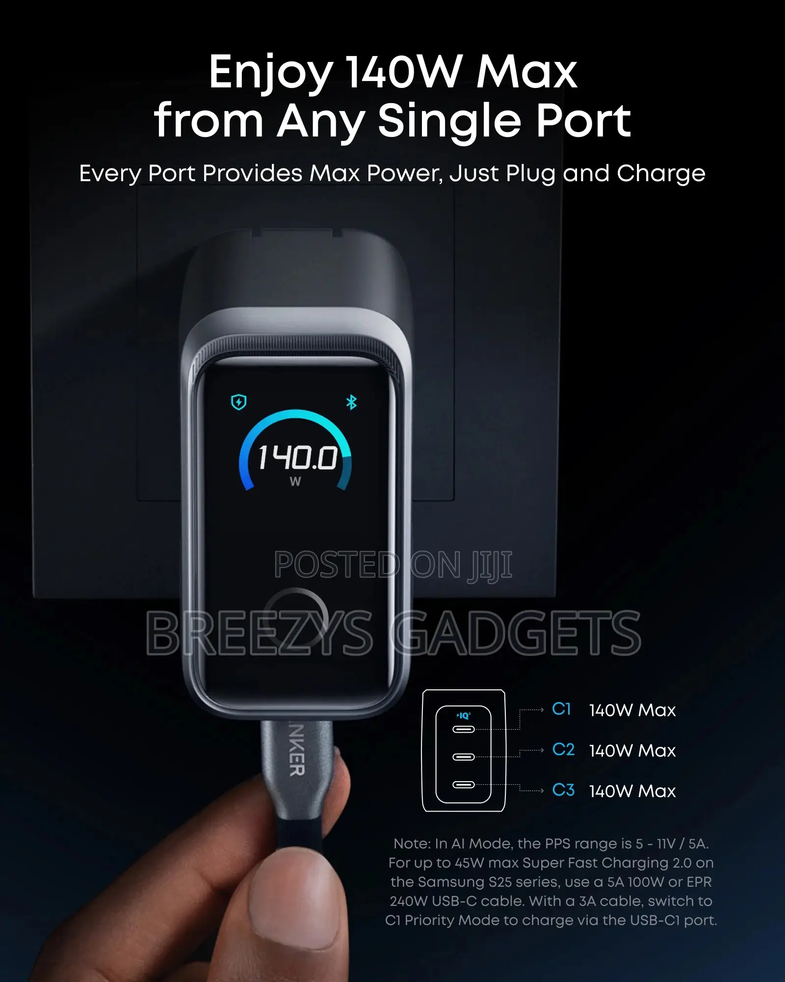 Anker Prime Charger, 160W 3-Port
