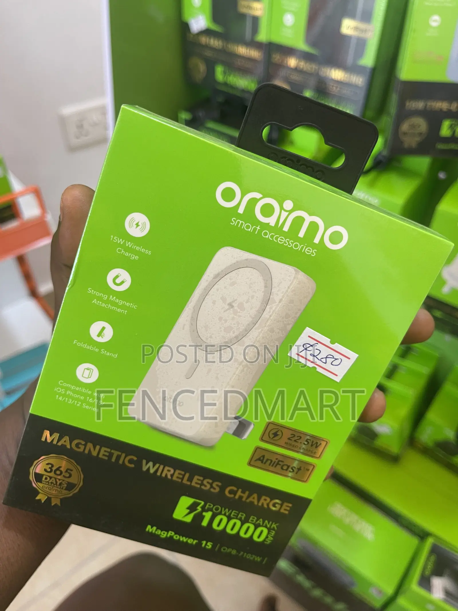 Oraimo MagPower 15 10000mAh Magnetic Wireless Power Bank