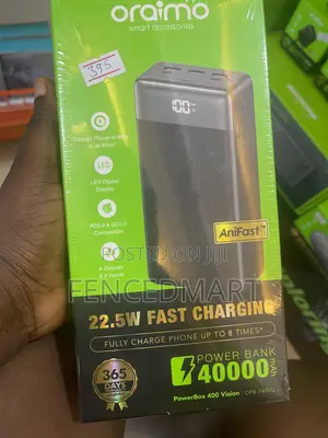Oraimo PowerBox 400 Vision 40000mAh 22.5W Fast Charging Power Bank