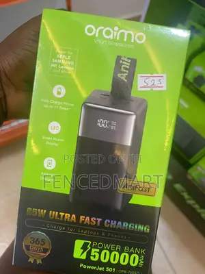 Oraimo PowerJet 501 50000mAh 85W Fast Charging Power Bank