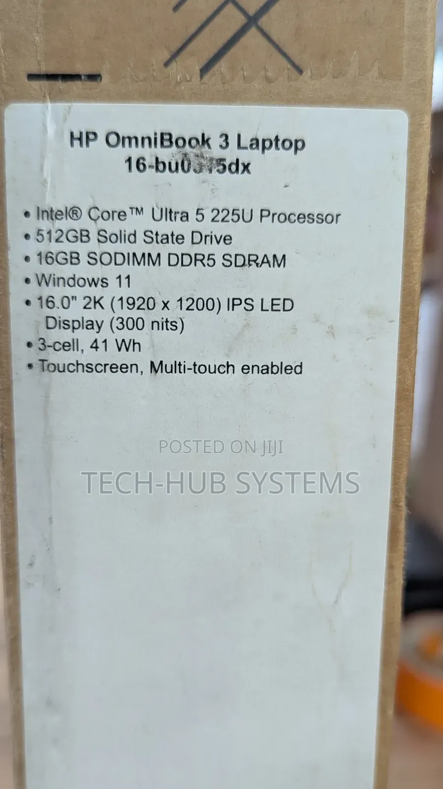 New Laptop HP OmniBook 5 16" 16GB Intel Core Ultra 5 SSD 512GB