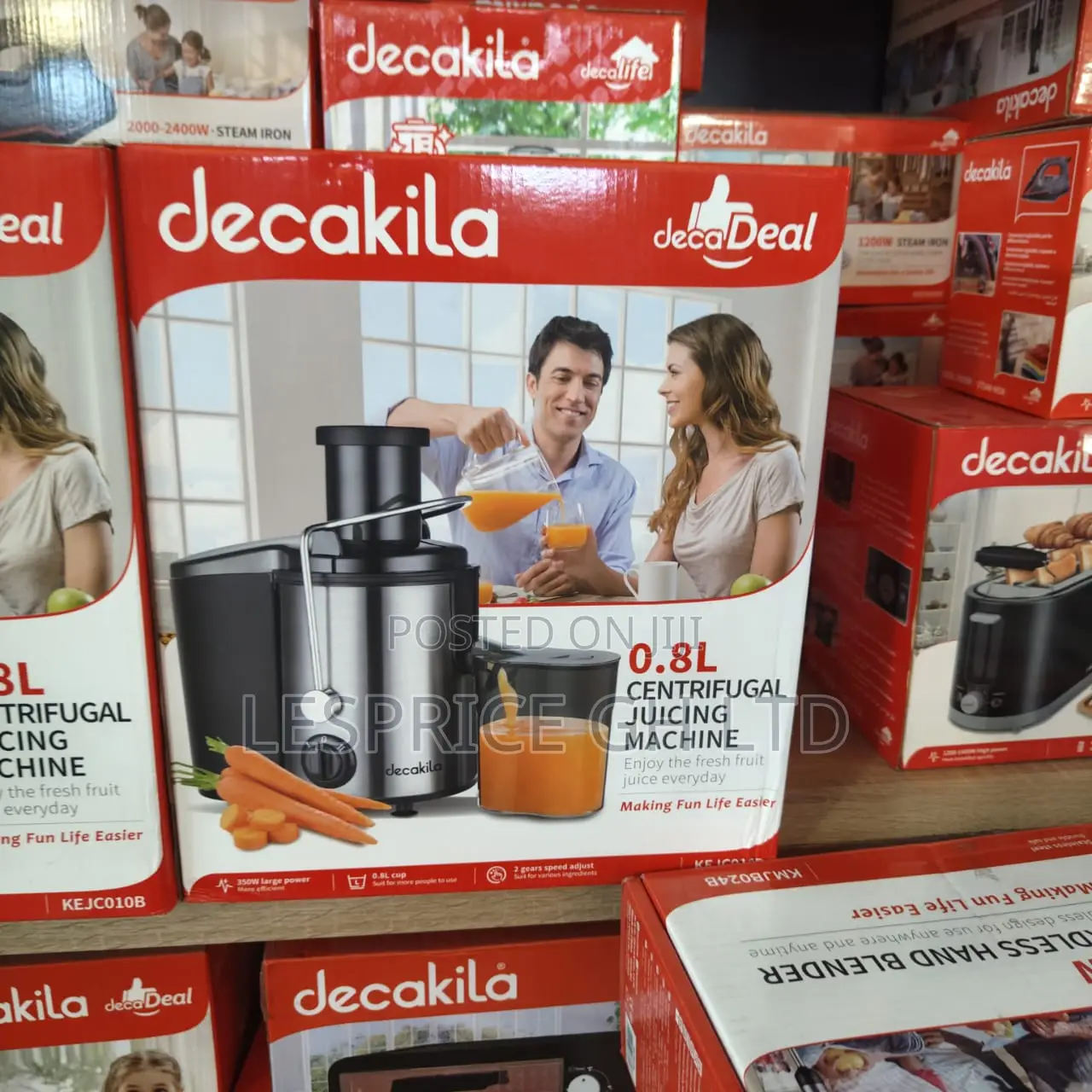 Top Rated 0.8L Centrifugal 350W Juicer From Decakila