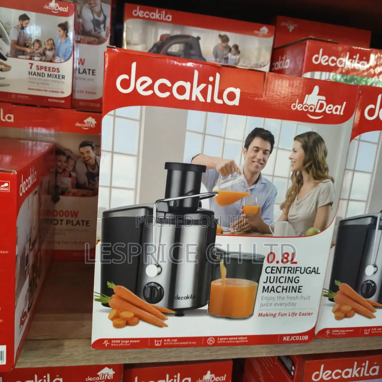 Top Rated 0.8L Centrifugal 350W Juicer From Decakila
