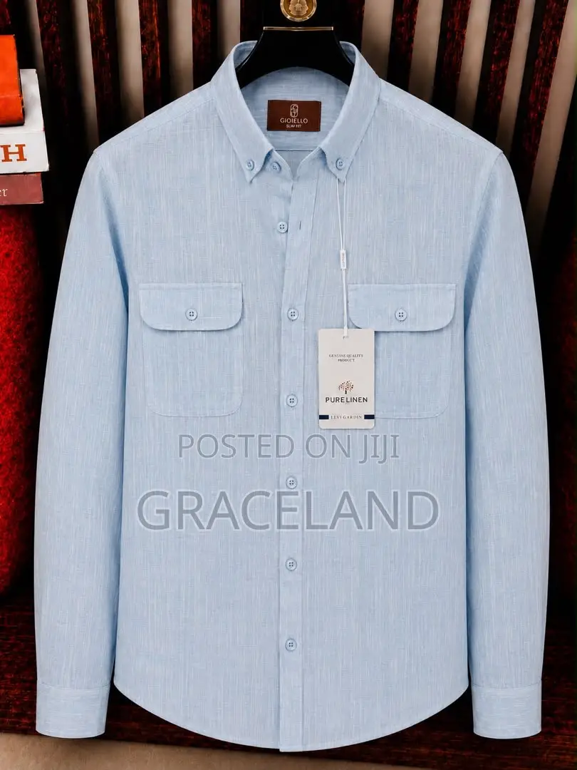 This Is Original Super Pure Male Linen Long Sleeve