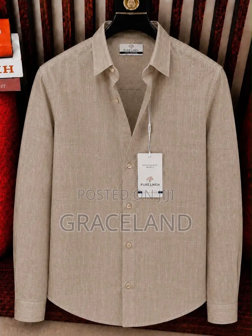 This Is Original Super Pure Male Linen Long Sleeve