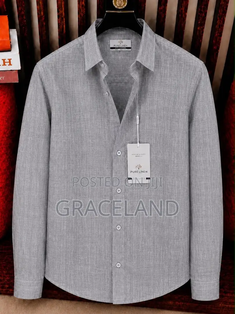 This Is Original Super Pure Male Linen Long Sleeve