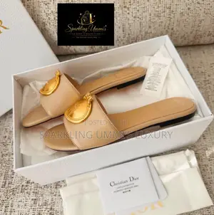 Premium High-Grade Christian Dior Médaillon Buckle Slides