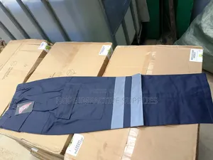 Khaki Trousers With Reflectors.
