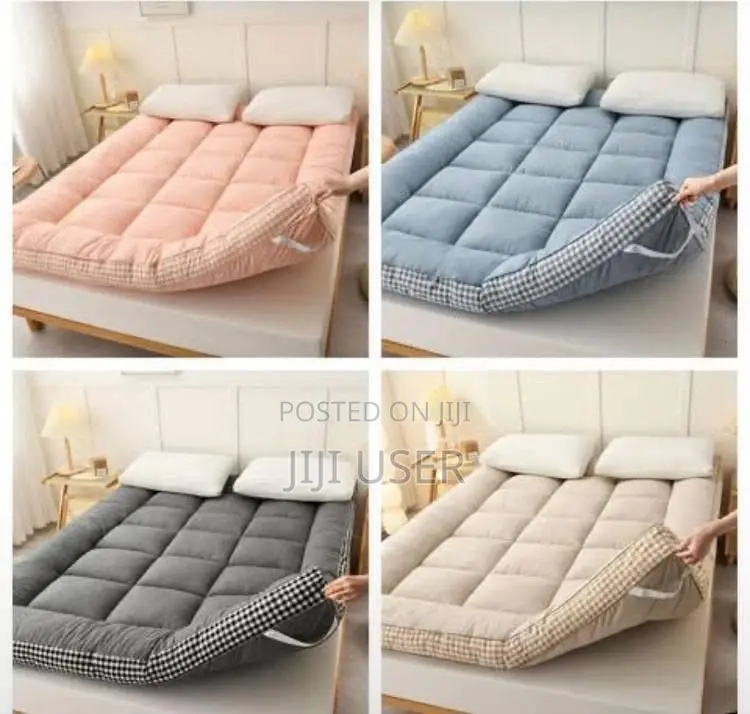 Mattress Topper - Grey, Pink, Dark Beige