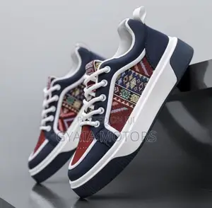 Men's Sneakers Men's Basketball Shoes Fashion Pop Shoes Blue/Red