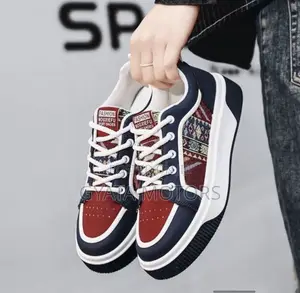 Men's Sneakers Men's Basketball Shoes Fashion Pop Shoes Blue/Red