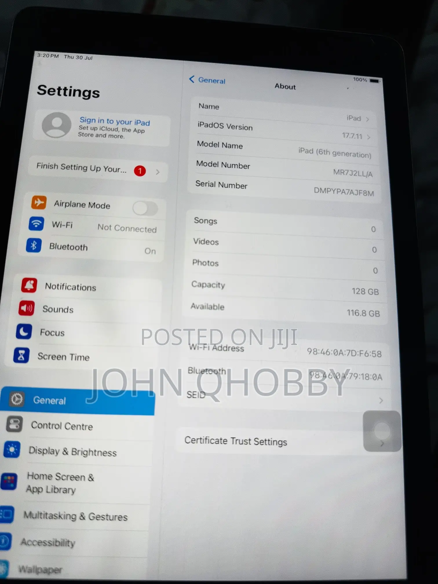 Apple iPad 9.7 128 GB Gray