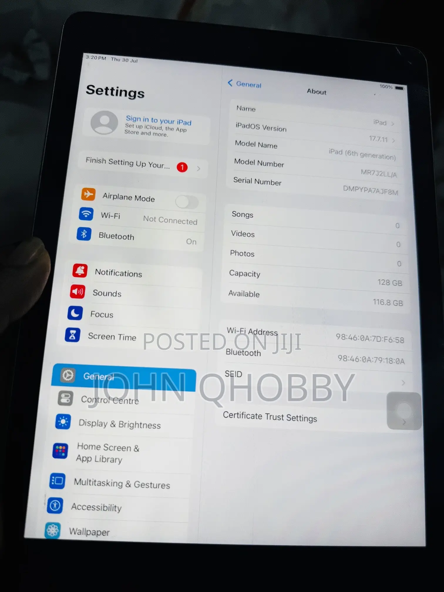 Apple iPad 9.7 128 GB Gray