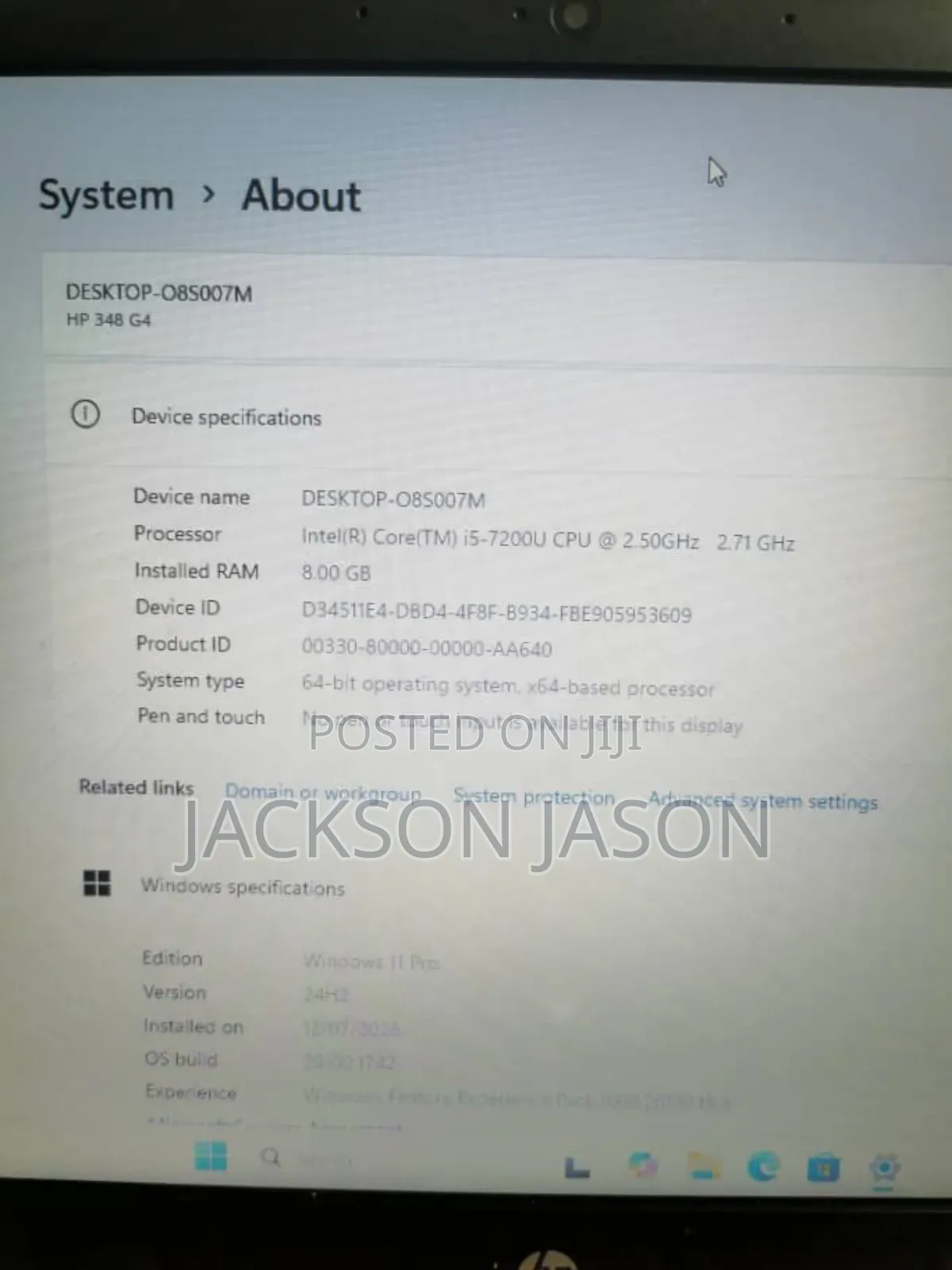 Laptop HP 348 G4 8GB Intel Core i5 HDD+SSD 256GB