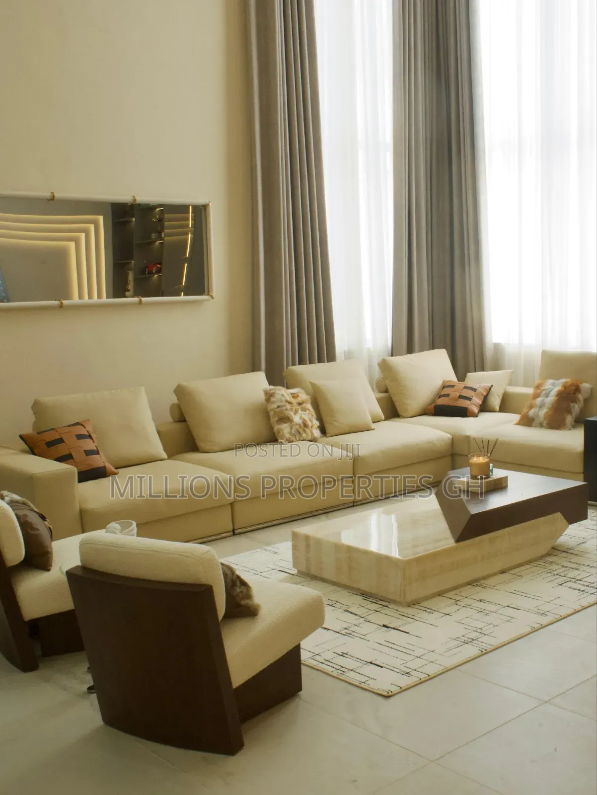 Furnished 4bdrm House in Millions Properties, Kumasi Metropolitan