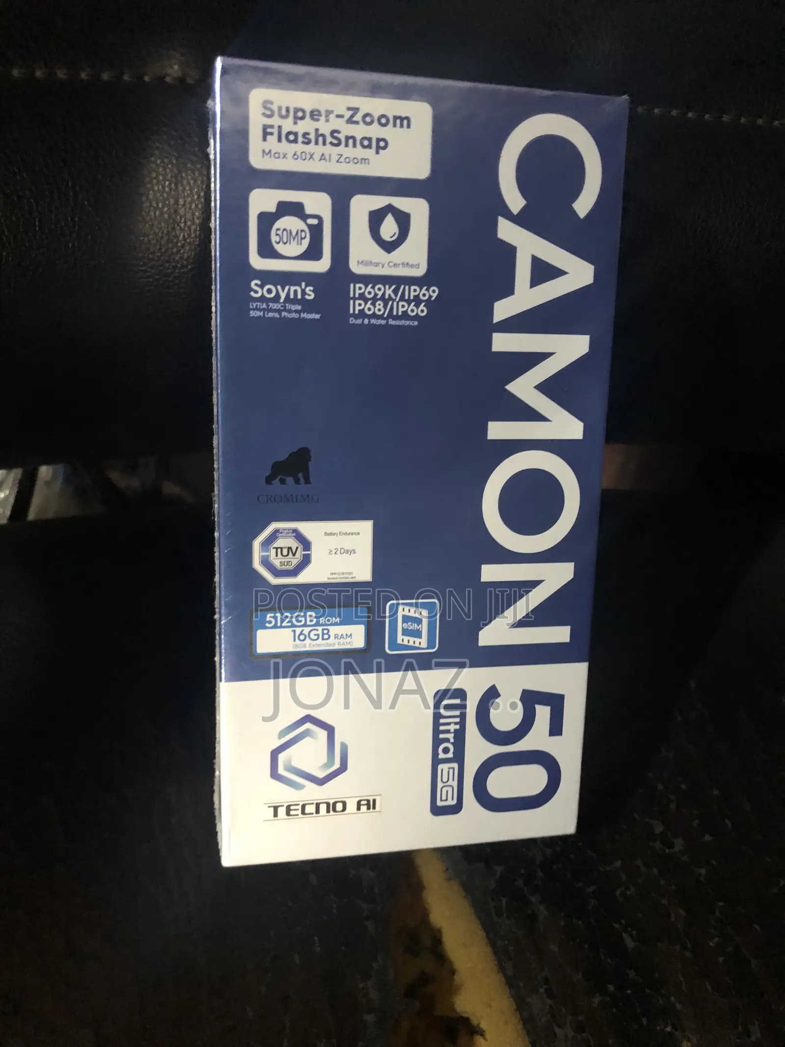 New Tecno Camon 50 Ultra 512 GB Black