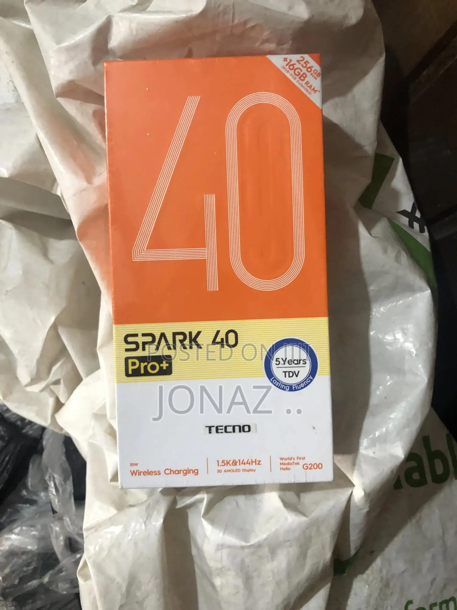 New Tecno Spark 40 Pro+ 256 GB Black