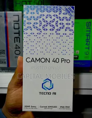 New Tecno Camon 40 Pro 5G 256 GB Black