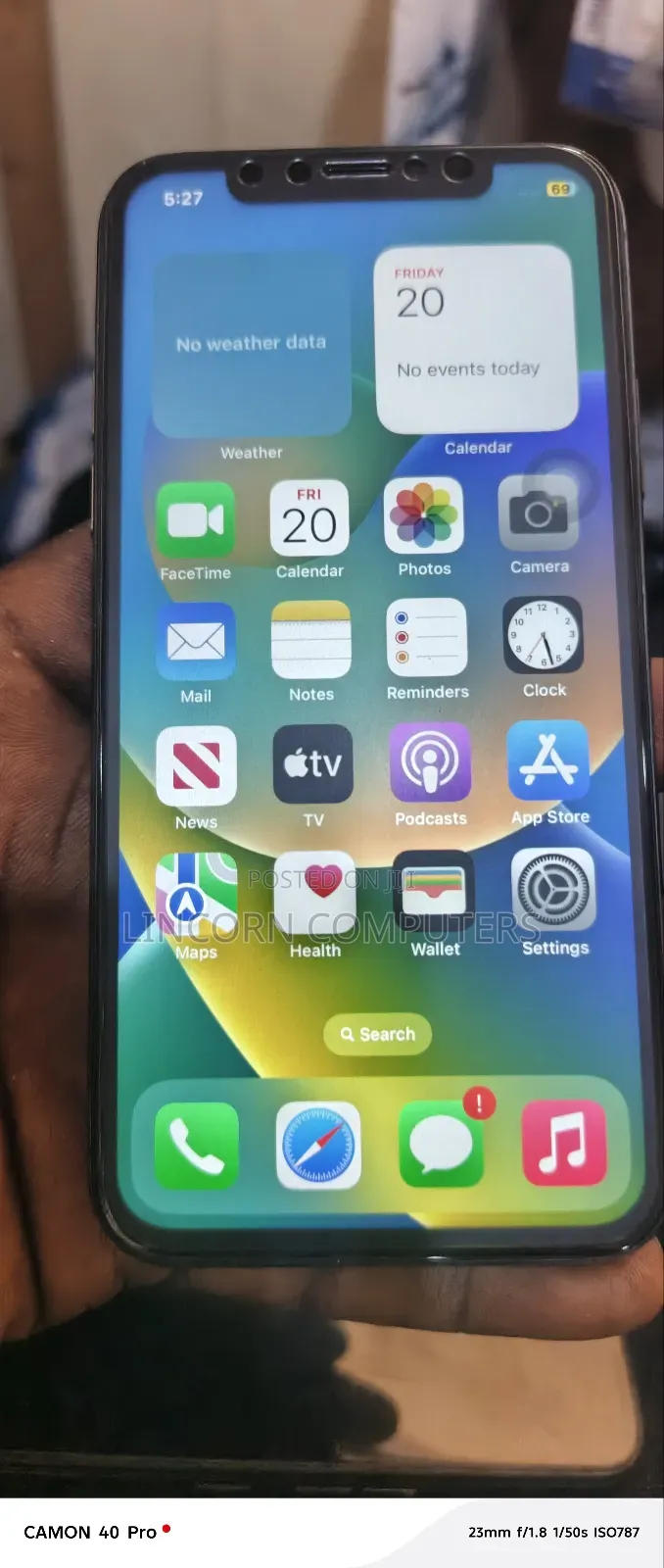 Apple iPhone X 64 GB Black