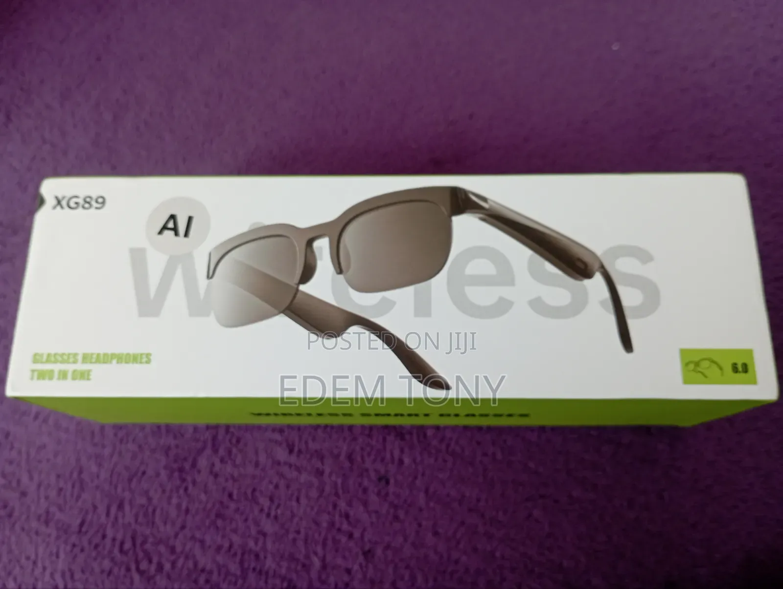 XG89 Wireless Smart Glasses Bluetooth 6.0 Audio Sunglasses Headphones