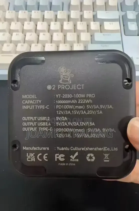 100,000mAh Power Bank 4 Laptops, Mobile Phones, 100watts
