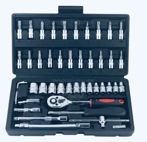46 PCS Multi-Function Wrench Socket Screwdriver Kit