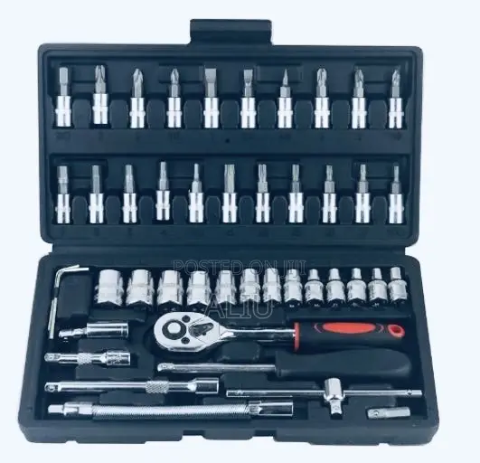 46 PCS Multi-Function Wrench Socket Screwdriver Kit