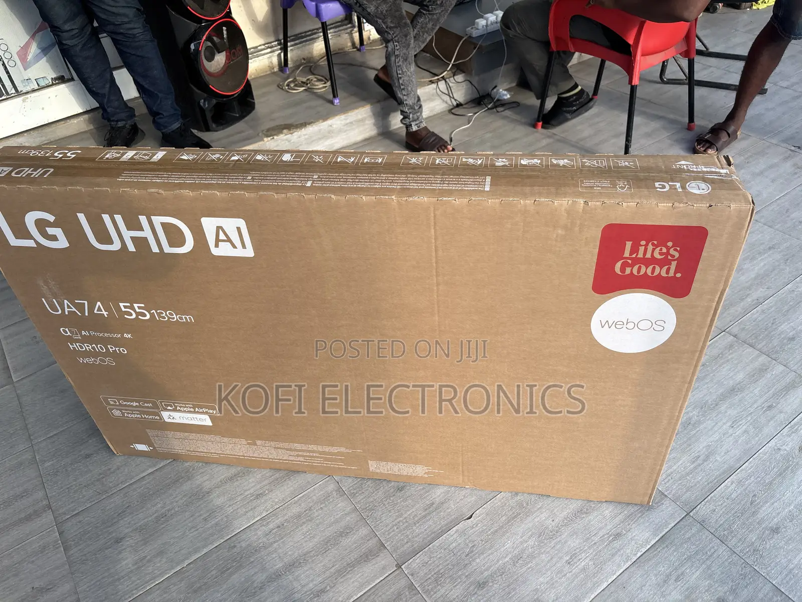 Ashed Blue LG 55UA74006LB.AEK 55" Ultra HD Smart TV