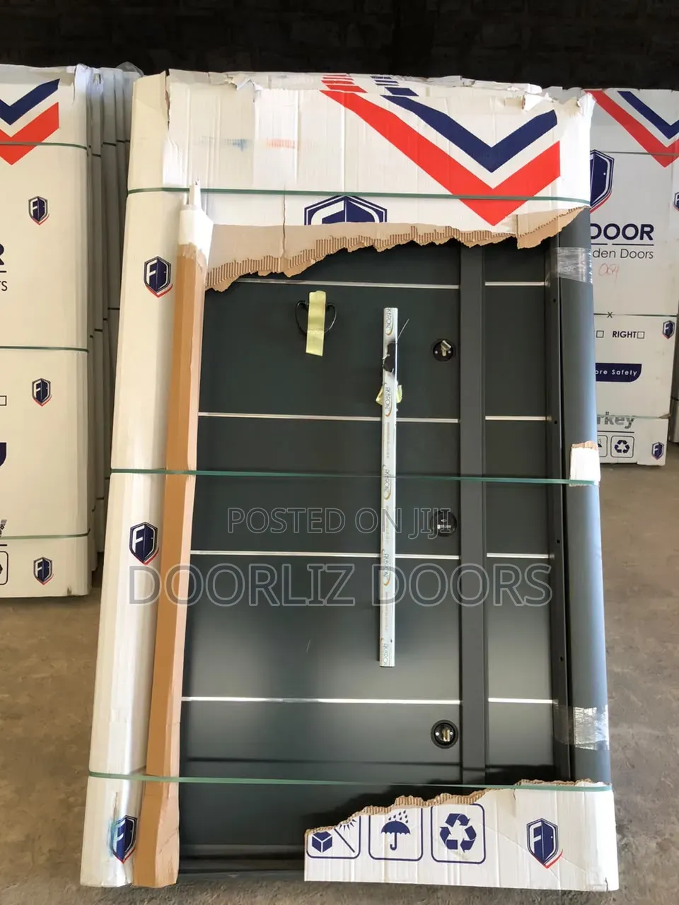 7ft Turkish Heavy Metal Security Door With Accessories