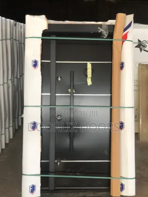 7ft Black Triple Lock Heavy Metal Turkish Security Door
