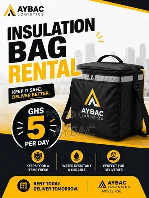 Bicycle Insulated Delivery Bag Rental – Only GHS 5/Day