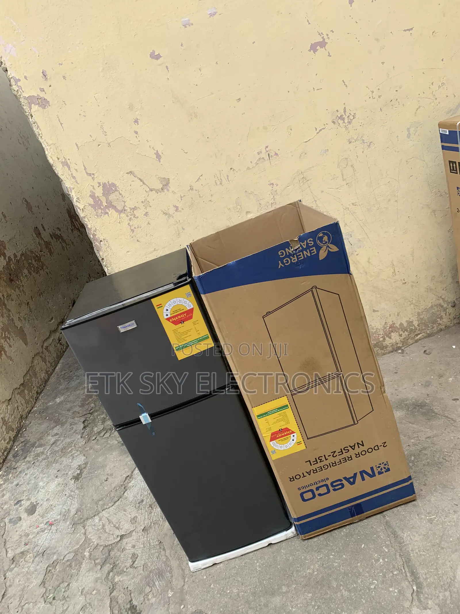 Efficient Nasco 112liters Double Door Fridge