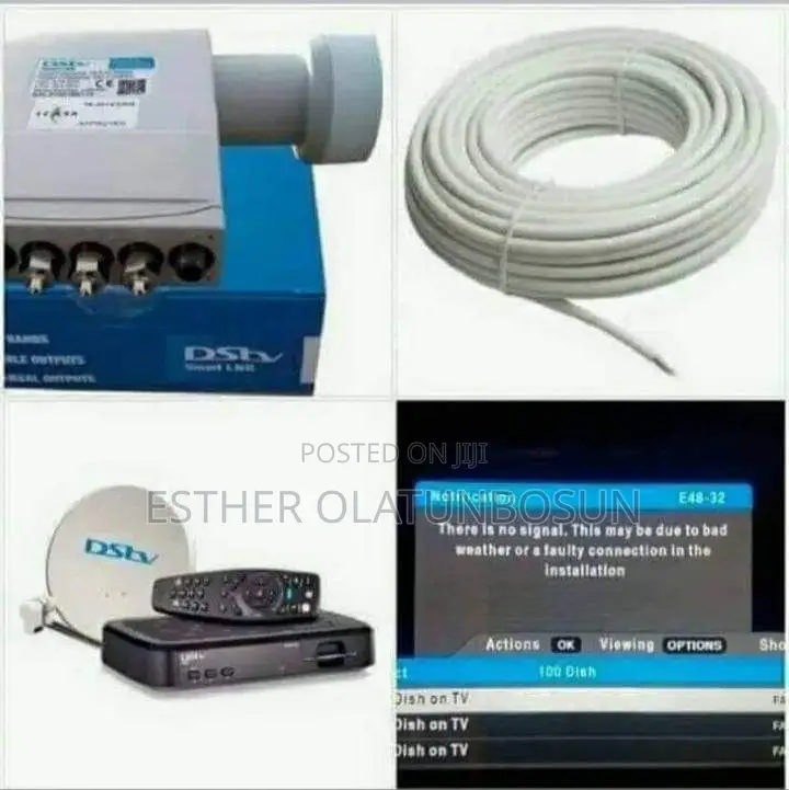 Nigeria DSTV Decoder and Dish Complete St