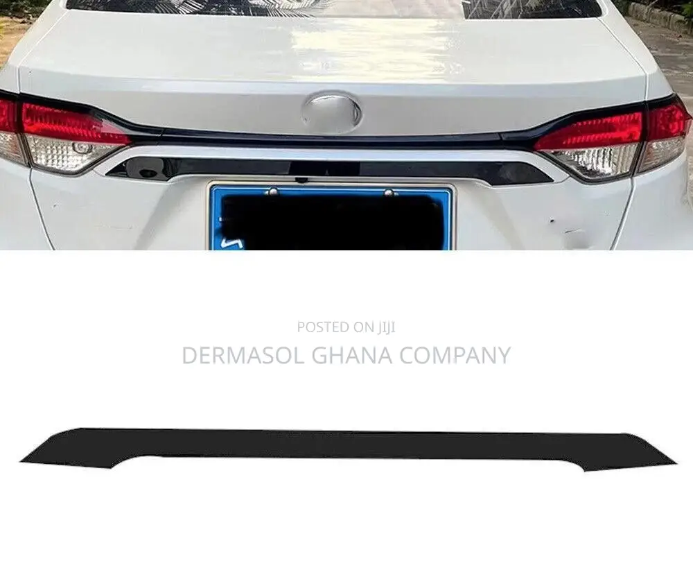 Toyota Corolla 20,21,22,23,24-2025 Black Rear Trunk Lid CHROME GARNISH